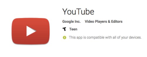 Aplikacja YouTube