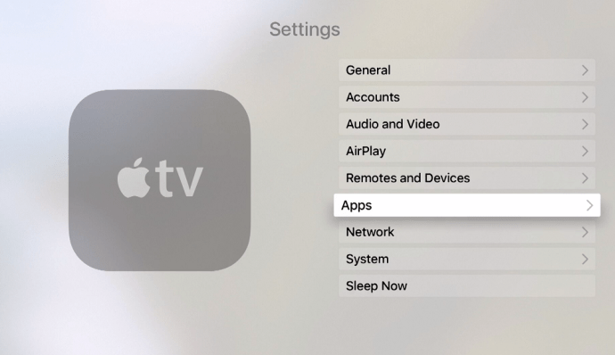Lietotnes Apple TV