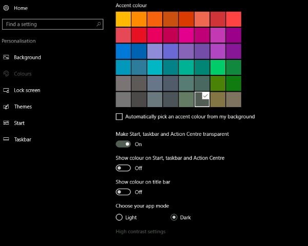 Sådan konfigureres en gennemsigtig proceslinje i Windows 10-3