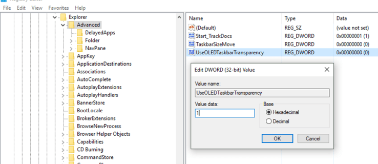 Com configurar una barra de tasques transparent a Windows 10
