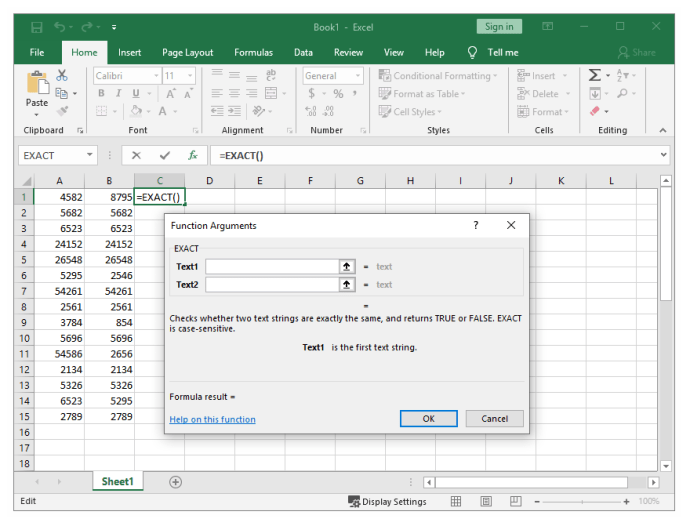 Dues cel·les d'Excel contenen el mateix valor