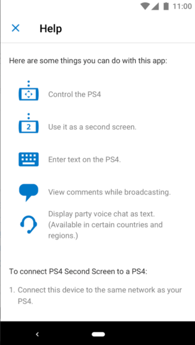 PS4 Drugi ekran Aplikacja na Androida
