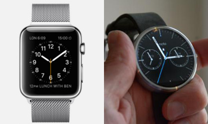 Apple Watch kontra Moto 360 — projekt