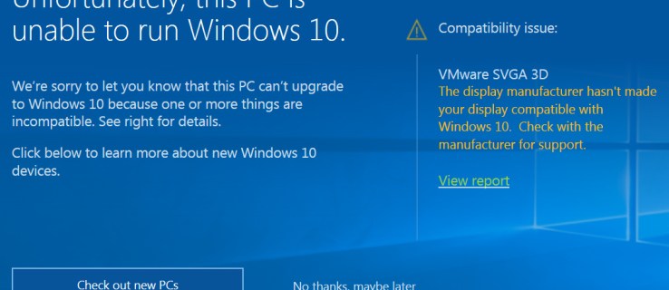 Jak naprawić problem zgodności Windows 10 VMware SVGA 3D?