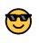 Emoji de óculos de sol
