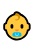 Emoji de cara de nadó