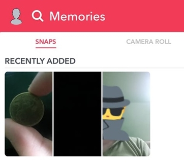 como exportar memória no snapchat
