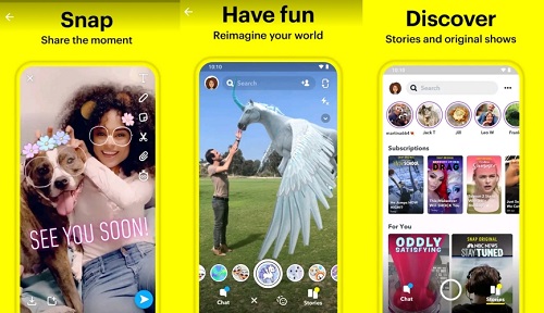 Snapchat Get Subscribe-knap